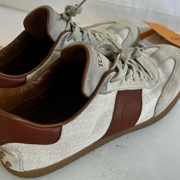 Tod's Tabs Sneakers in Fabric and Suede US 11.5 - Picture 1 of 7